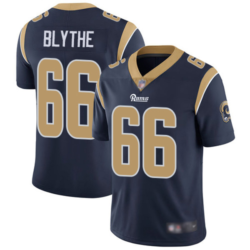Los Angeles Rams Limited Navy Blue Men Austin Blythe Home Jersey NFL Football #66 Vapor Untouchable